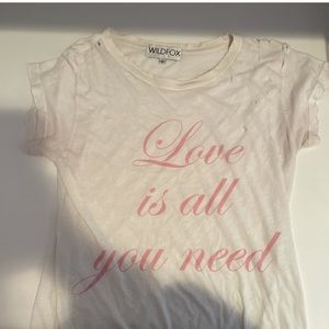 Love is all you need holey tee